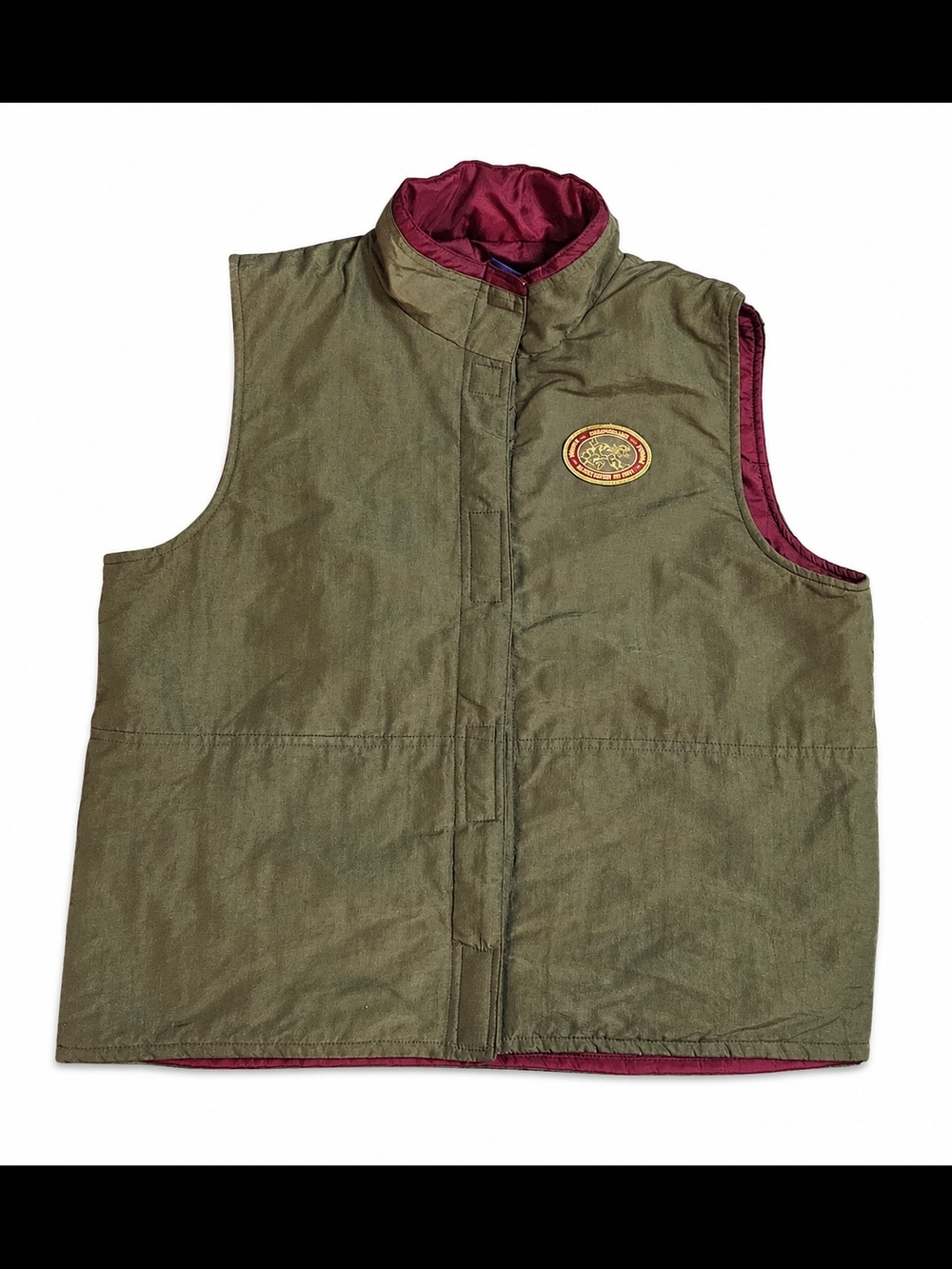 VTG Disney Winnie the Pooh Tigger Green Quilted Puffer Vest